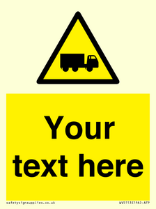 Custom Lorry Hazard Sign